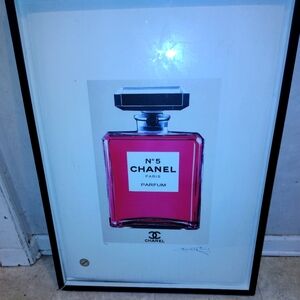 Make A Statement Peace Chanel No. 5 Framed Art Print